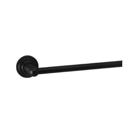 Orca Hardware 24 Inch Towel Bar Set, BL Black Finish 9124-BL